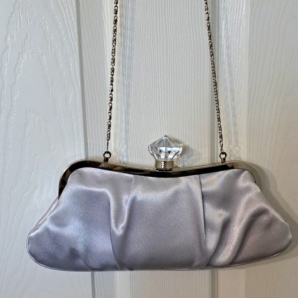 Bellezza Silver Evening Bag/Purse